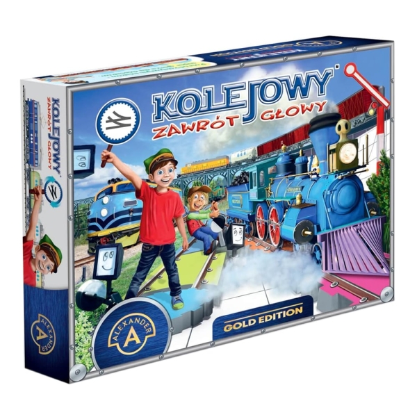 GRA PLANSZOWA KOLEJOWY ZAWRÓT GŁOWY DLA DZIECI ALEXANDER 5+LAT