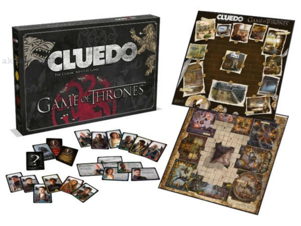 GRA CLUEDO GRA O TRON DETEKTYWISTYCZNA ZBRODNIE INTRYGI
