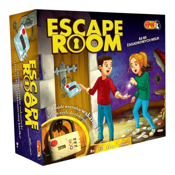 GRA ESCAPE ROOM EPEE ŁAMIGŁÓWKI ZAGADKI KŁÓDKA