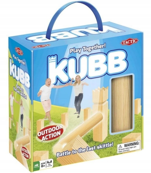 KUBB DREWNIANA GRA WIKINGÓW KRÓL ZBIJAKI 