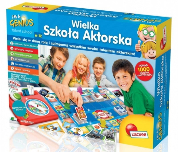 WIELKA SZKOŁA AKTORSKA FOTO QUIZ TALENT GRA PLANSZOWA  