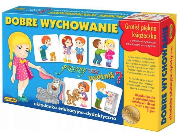 GRA DOBRE WYCHOWANIE ZESTAW EDUKACYJNY DLA DZIECI