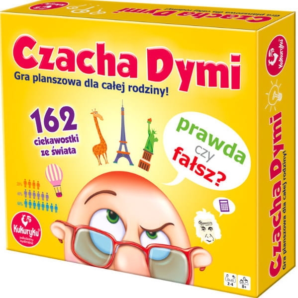 GRA PLANSZOWA CZACHA DYMI PYTANIA PRAWDA FAŁSZ