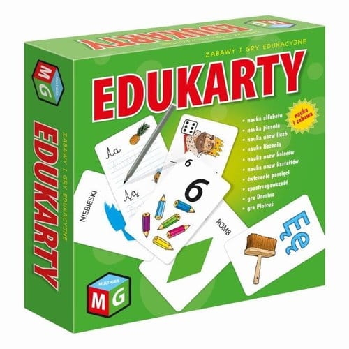 GRA EDUKARTY ZESTAW GIER EDUKACYJNYCH DOMINO PIOTRUŚ