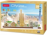 PUZZLE 3D 186 ELEMENTÓW CITY LINE BARCELONA