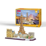 PUZZLE 3D 114 ELEMENTÓW CITY LINE PARIS