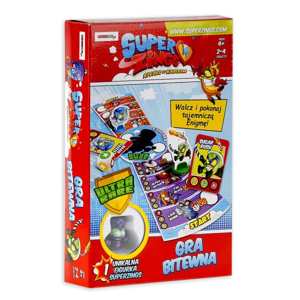 SUPER ZINGS GRA BITEWNA PLANSZOWA FIGURKI ENIGMA