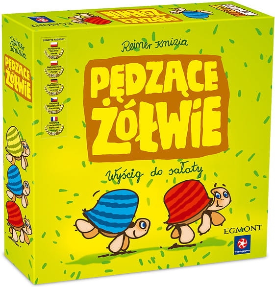 GRA PLANSZOWA PĘDZĄCE ŻÓŁWIE RODZINNA WYŚCIG