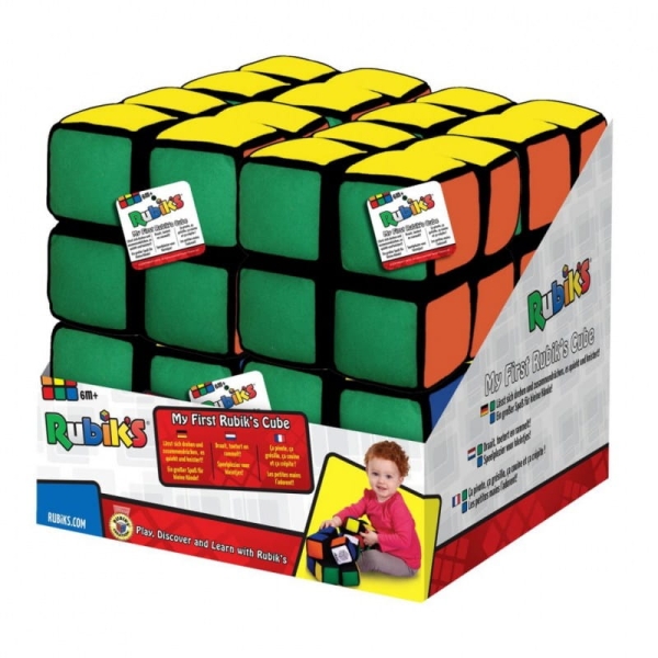 ZABAWKA DLA DZIECI KOSTKA PLUSZOWA RUBIK'S 