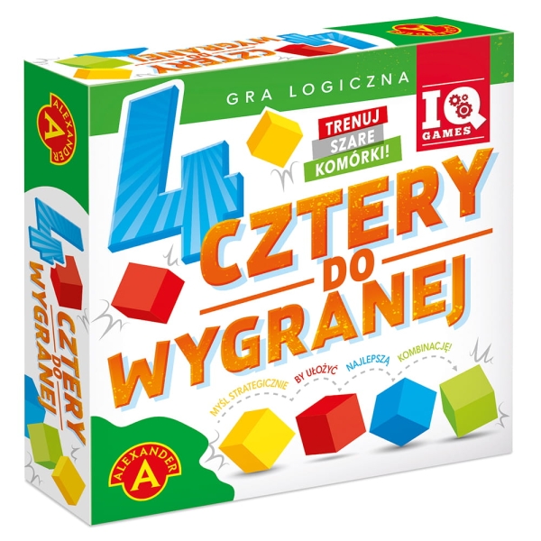 GRA CZTERY DO WYGRANEJ LOGICZNA STRATEGICZNA KLOCKI