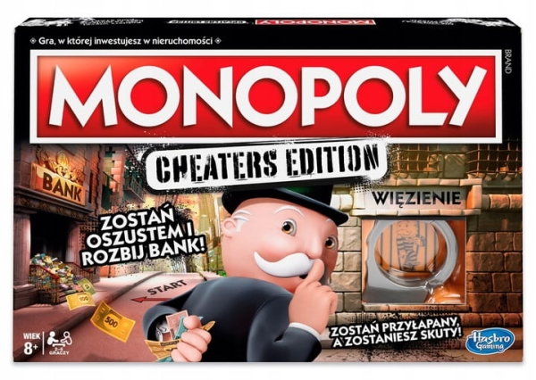 GRA MONOPOLY CHEATERS EDITION PLANSZOWA EKONOMICZNA