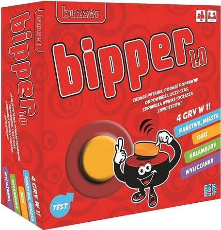 BIPPER 1.0  4 GRY PAŃSTWA MIASTA GRA PLANSZOWA 