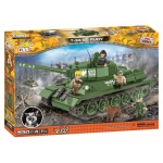 COBI 2486. SMALL ARMY. RUDY 102 T-34/85. CZTEREJ PANCERNI I PIES