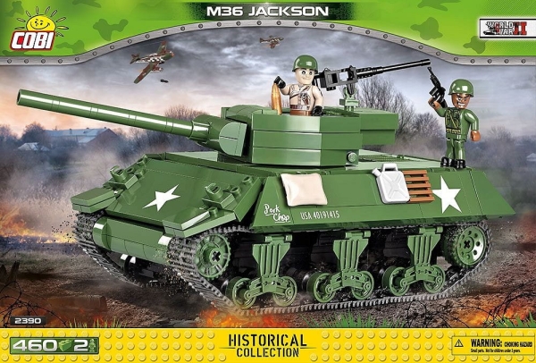 COBI 2390. SMALL ARMY. M36 JACKSON. AMERYKAŃSKI NISZCZYCIEL CZOŁGÓW