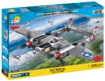 COBI 5539. SMALL ARMY. LOCKHEED P-38 LIGHTNING. AMERYKAŃSKI SAMOLOT MYŚLIWSKI