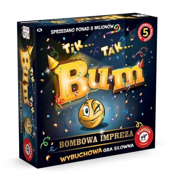 TIK TAK BUM BOMBOWA IMPREZA PIATNIK GRA PLANSZOWA 