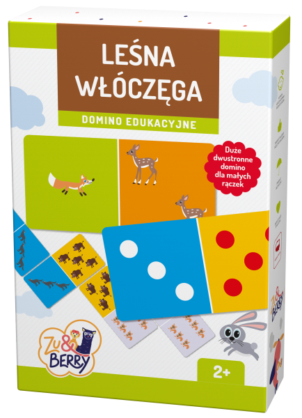 GRA DOMINO EDUKACYJNE LEŚNA WŁÓCZĘGA DLA DZIECI