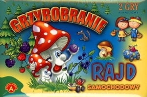GRA GRZYBOBRANIE RAJD SAMOCHODOWY DLA DZIECI
