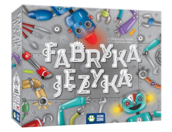 GRA PLANSZOWA FABRYKA JĘZYKA EDUKACYJNA LOGOPEDIA