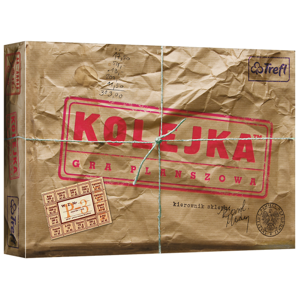GRA PLANSZOWA KOLEJKA PRL ZAKUPY KARTY TOWARZYSKA