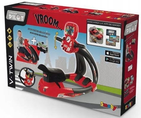 SYMULATOR JAZDY SAMOCHODEM V8 CZERWONO-SZARY