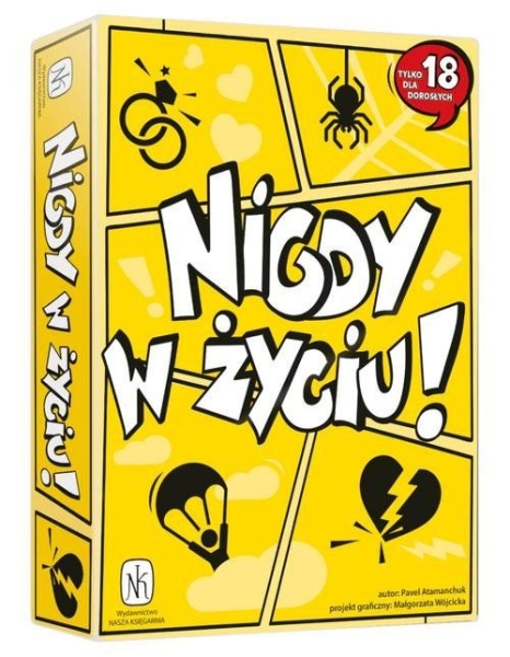 GRA NIGDY W ŻYCIU TOWARZYSKA IMPREZOWA KARTY PYTANIA