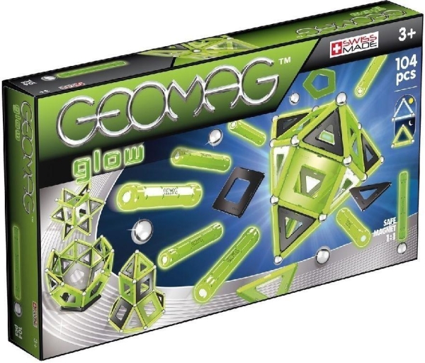 KLOCKI MAGNETYCZNE GLOW 104 ELEMENTY