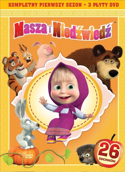 MASZA I NIEDŹWIEDŹ CZĘŚCI 1- 3 3 DVD