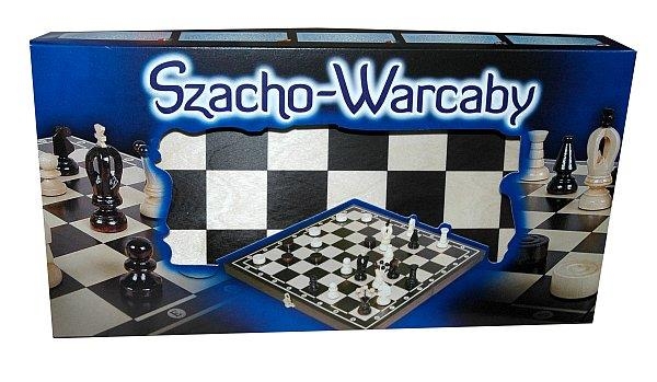 SZACHO-WARCABY 36 CM GRA PLANSZOWA 