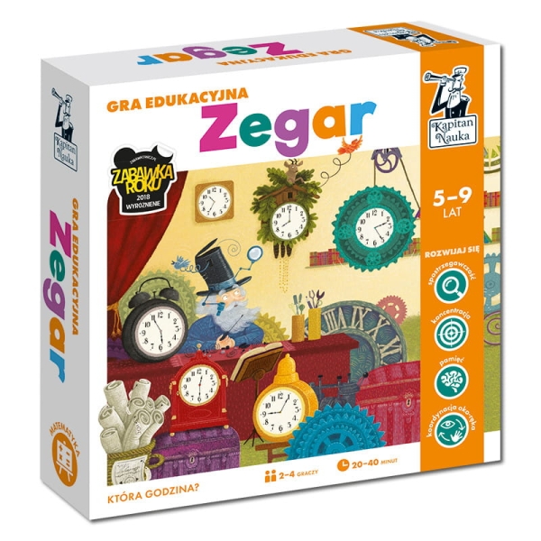 GRA EDUKACYJNA ZEGAR DLA DZIECI GODZINY 