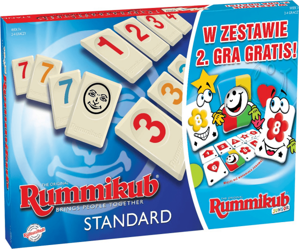 RUMMIKUB STANDARD I JUNIOR GRA PLANSZOWA 