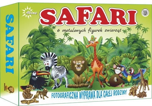 SAFARI GRA PLANSZOWA FIGURKI ZWIERZĘTA 