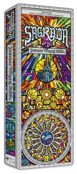 SAGRADA JESZCZE WIĘCEJ SZKŁA FOX GAMES GRA PLANSZOWA 