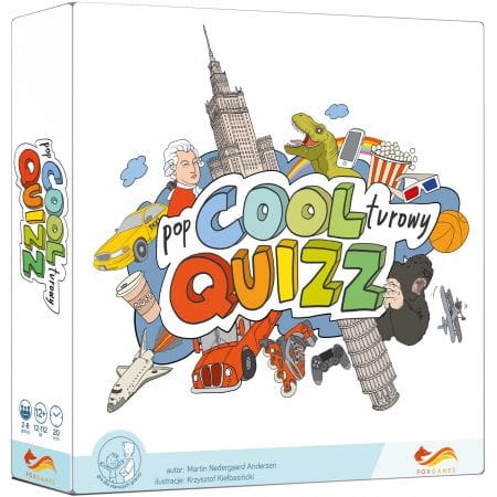 POPCOOLTUROWY QUIZZ  GRA PLANSZOWA   