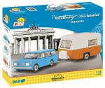 COBI 24592. WARTBURG 353 TOURIST + PRZYCZEPA KEMPINGOWA