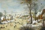 PUZZLE WINTER LANDSCAPE W SKATERS 1000 ELEMENTÓW