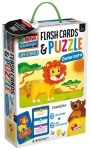 ZABAWA I EDUKACJA PUZZLE DZIECIĘCE I FLASHCARDS - ZWIERZĘTA
