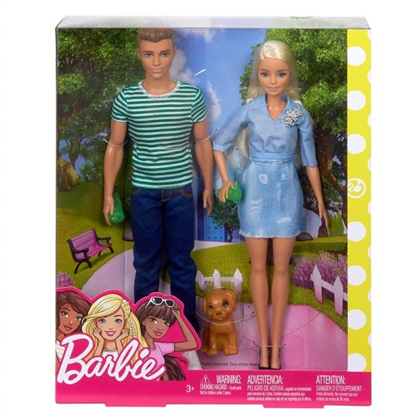 BARBIE. FTB72 BARBIE I KEN Z PIESKIEM, ZESTAW PREZENTOWY