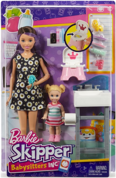 BARBIE SKIPPER. FHY97 OPIEKUNKA DZIECIĘCA W KWIECISTEJ SUKIENCE