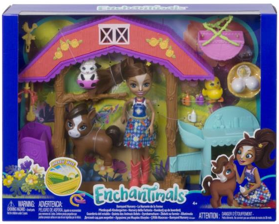 ENCHANTIMALS. GJX23 ŻŁOBEK NA FARMIE Z LALKĄ