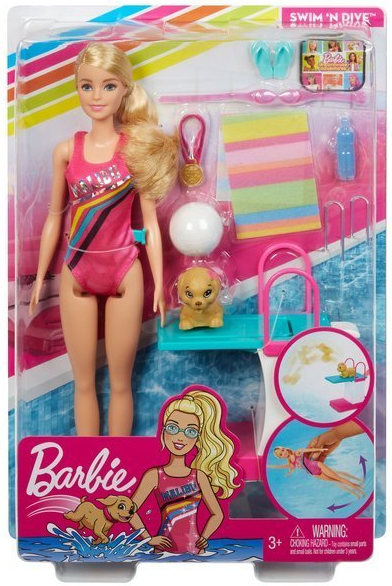 BARBIE DREAMHOUSE ADVENTURES. GHK23 LALKA PŁYWACZKA