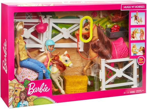 BARBIE CHELSEA. FXH15 STADNINA KONI. ZESTAW Z LALKAMI