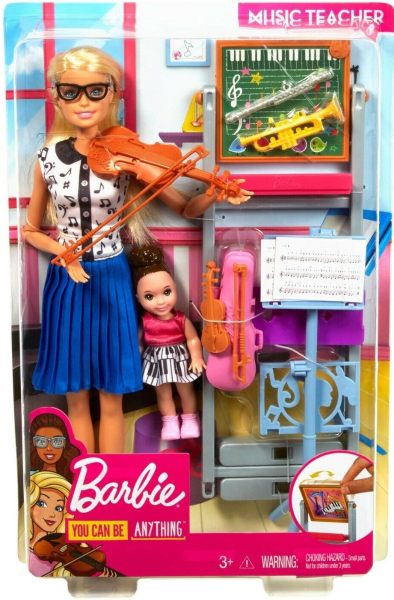 BARBIE KARIERA. FXP18 NAUCZYCIELKA MUZYKI Z ZESTAWEM