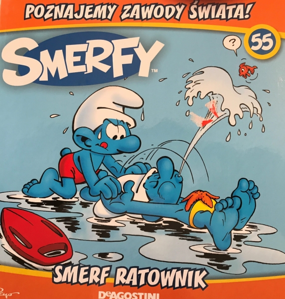 SMERFY SMERF RATOWNIK POZNAJEMY ZAWODY 55