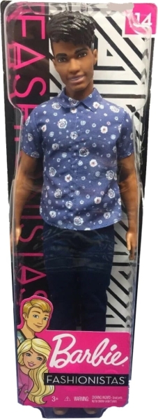BARBIE FASHIONISTAS. DWK44 KEN NIEBIESKA KOSZULA