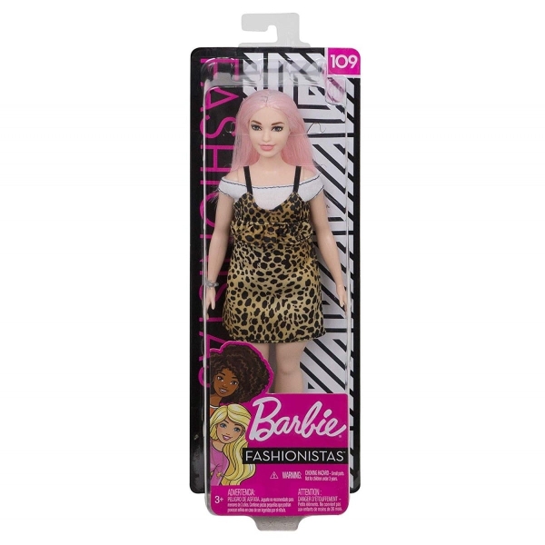 BARBIE FASHIONISTAS. FBR37 RÓŻOWE WŁOSY 109