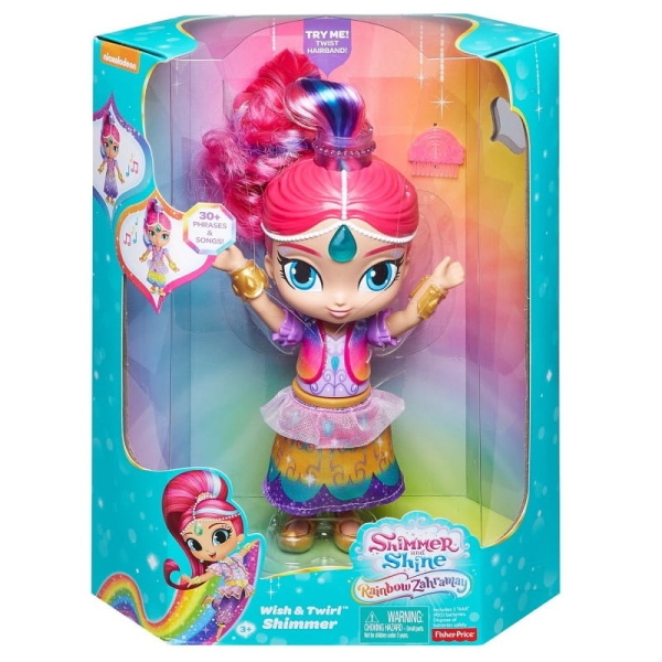 SHIMMER I SHINE. FVM96 TĘCZOWA LALKA Z DŹWIĘKIEM 2W1. SHIMMER
