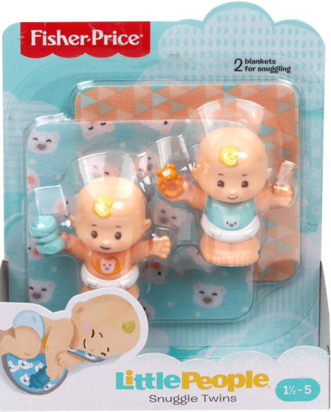FISHER-PRICE. GKP68 LITTLE PEOPLE. FIGURKI BLIŹNIAKÓW, BLONDYNI