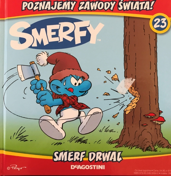 SMERFY SMERF DRWAL TOM 23 POZNAJEMY ZAWODY 