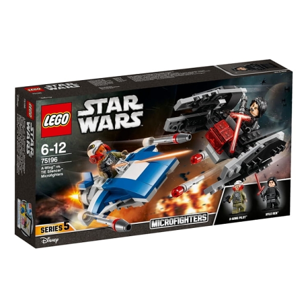 LEGO STAR WARS A-WING KONTRA TIE SILENCER KLOCKI 